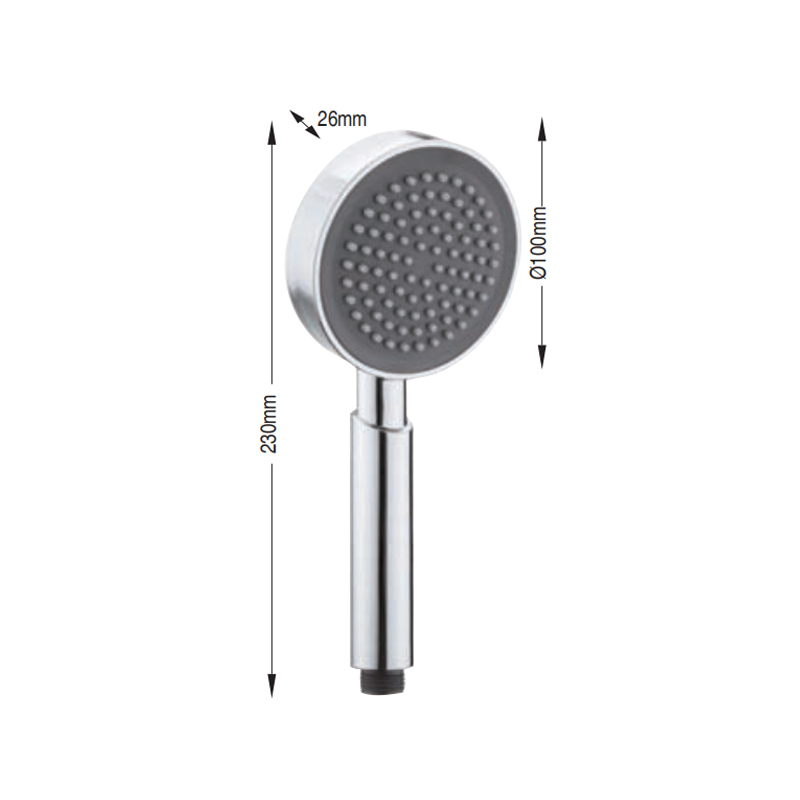 1 function handheld shower head with water saving the shower head