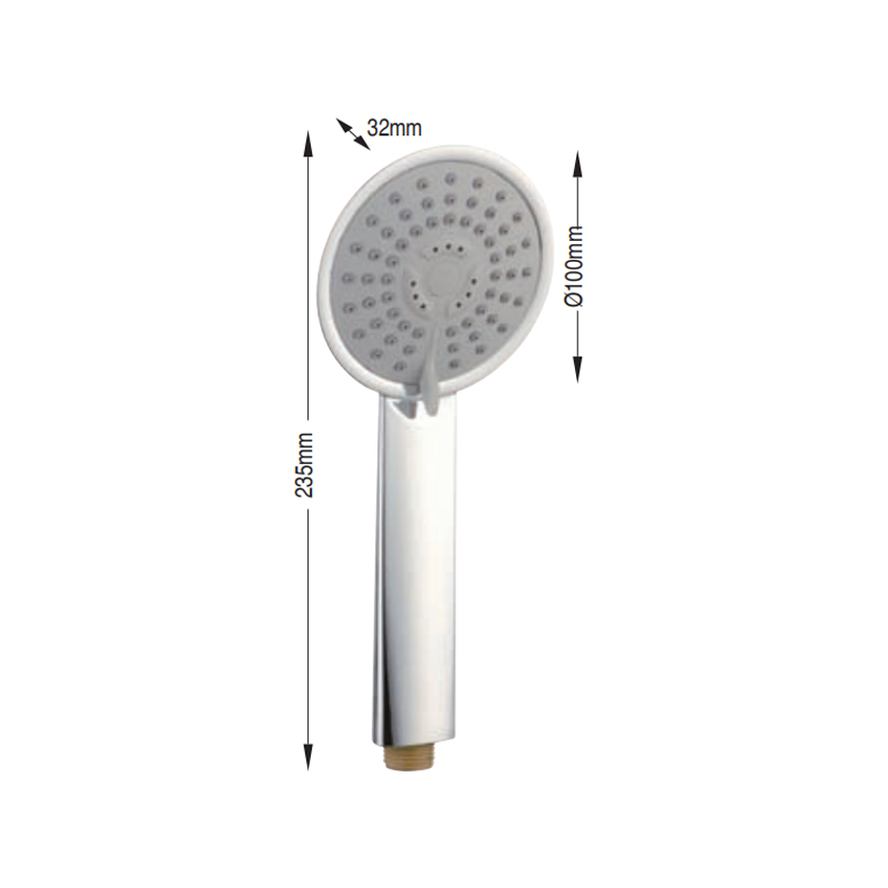 Wholesale chrome surface finishing ABS shower head rainfall hand shower head