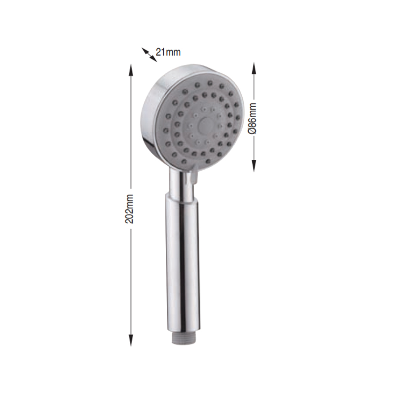 3 functions ABS handheld shower head with chrome surface finishing