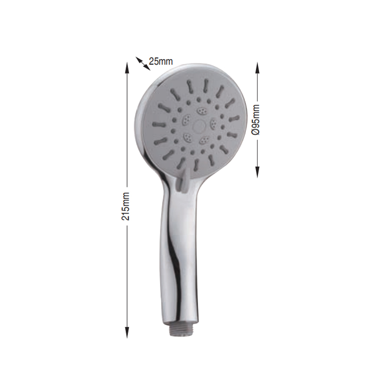 Hot sale ABS plastic bathroom rainfall hand shower hand