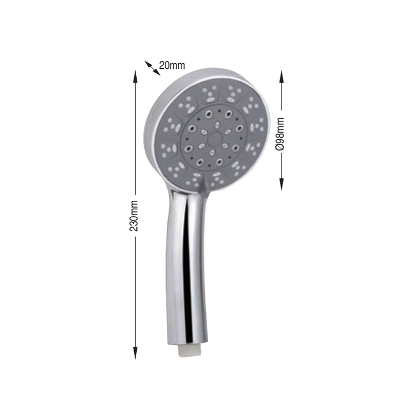 4 spray settings massage spa detachable hand held showerhead