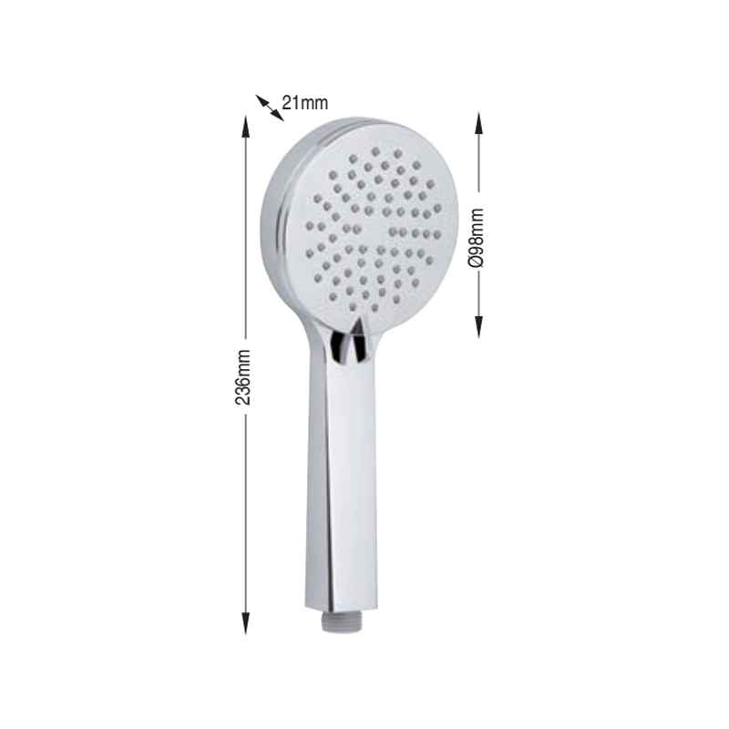 Modern design 4 functions ABS plastic hand rain shower head for bathroom