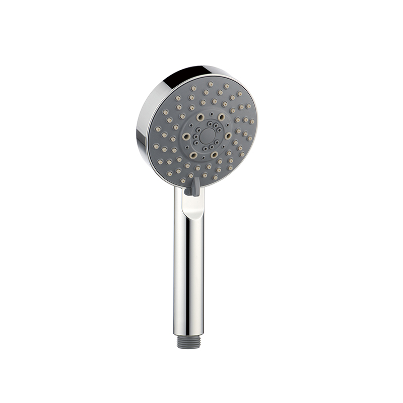 Bathroom chromed 5 settings ABS showerhead and hand shower handheld shower head