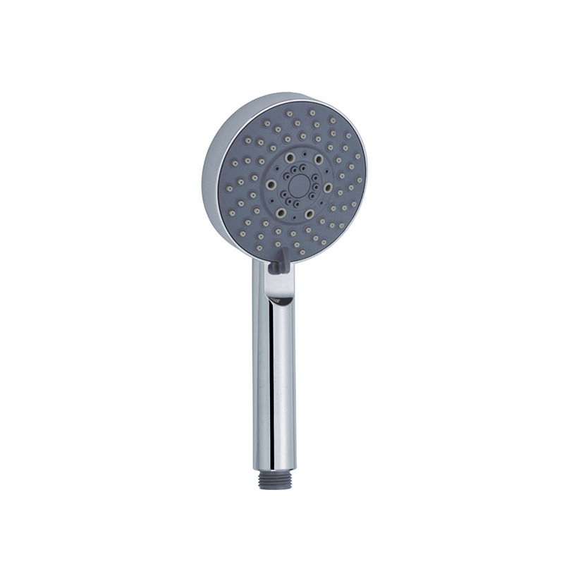 Bathroom chromed 5 settings ABS showerhead and hand shower handheld shower head