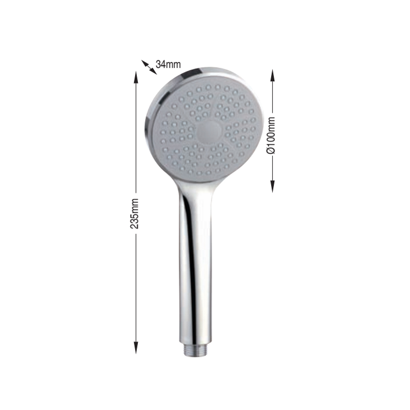 Water saving 1 function handshower with ABS plastic shower head for shower