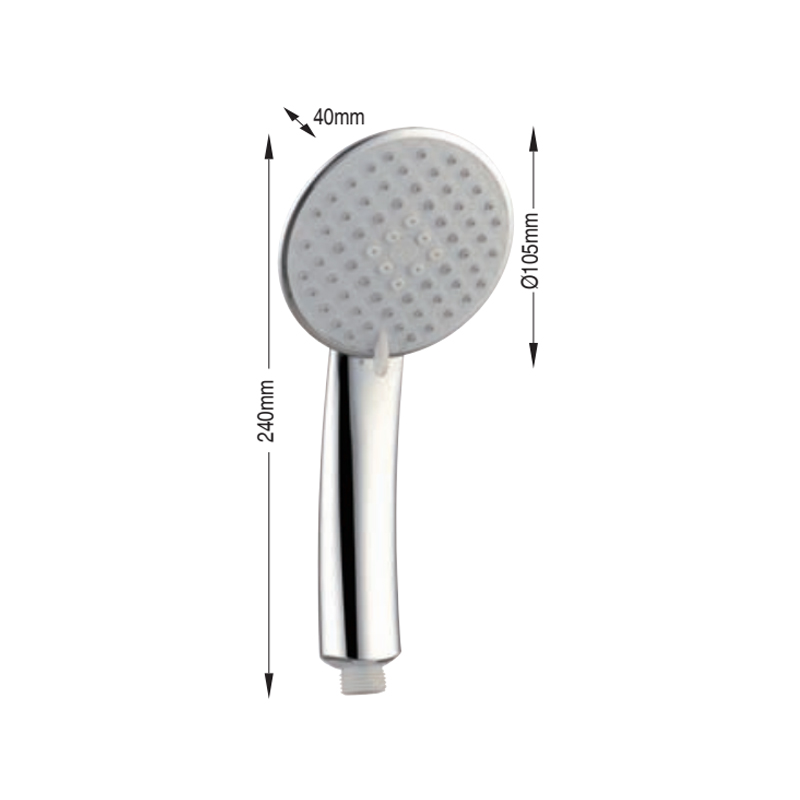 Chrome finishing ABS plastic 5 functions hand shower head