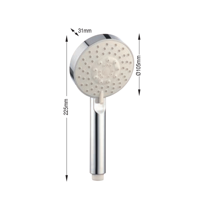 Manufacture ABS Materials Bathroom shower head with 5 settings