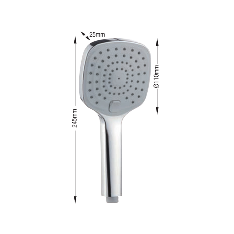 2 spray settings massage spa detachable hand held showerhead