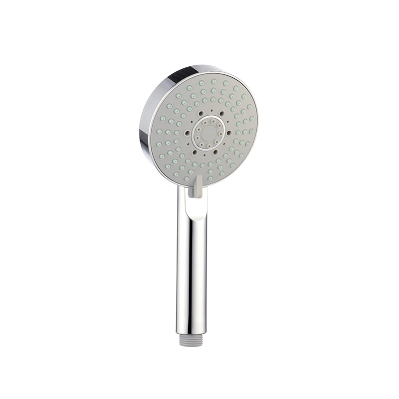 Bathroom chromed 5 settings ABS showerhead and hand shower combo handheld shower head